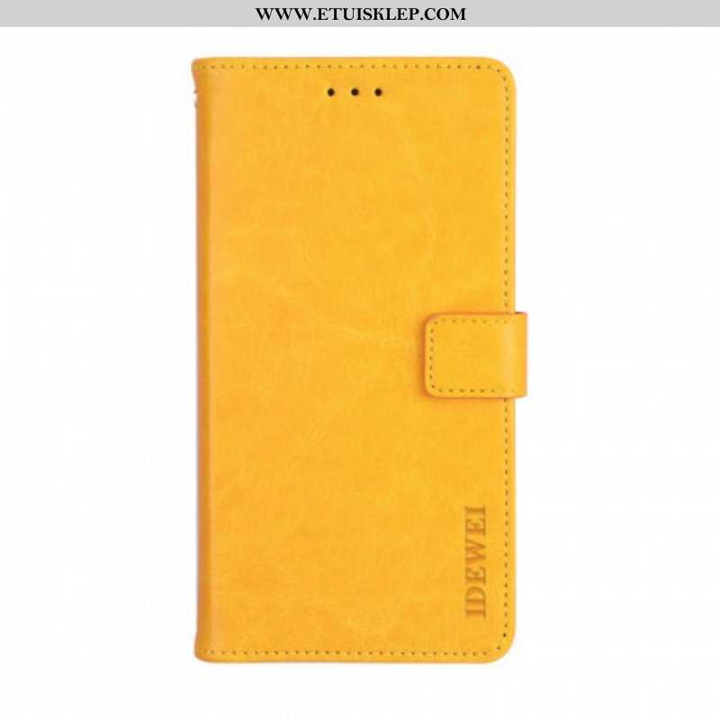 Etui Folio do Oppo A94 5G Imitacja Skóry Idewei